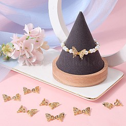 10 Sets Brass Micro Pave Clear Cubic Zirconia Pendants&nbsp;KK-SC0004-15
