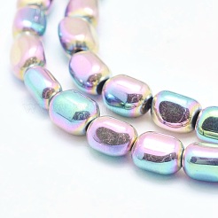 Electroplate Non-magnetic Synthetic Hematite Beads Strands&nbsp;G-L488-B-25