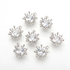 Alloy Cubic Zirconia Charms&nbsp;X-ZIRC-S056-26