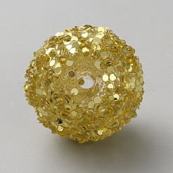 Opaque Acrylic Glitter Beads&nbsp;FIND-CJC0010-111A-06