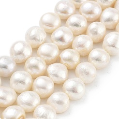 Natural Cultured Freshwater Pearl Beads Strands&nbsp;PEAR-P062-35