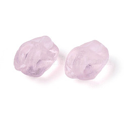 Frosted Handmade Lampwork Beads Strands&nbsp;LAMP-T023-28D