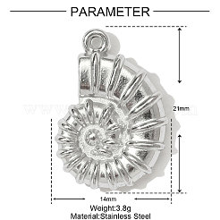 304 Stainless Steel Pendants&nbsp;STAS-OY001-16P