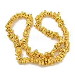 Electroplated Natural Lava Rock Beads Strands&nbsp;G-I360-U01-01