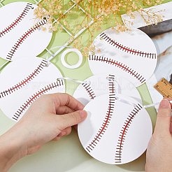 8 Bags Paper Baseball Hanging Banner&nbsp;AJEW-FH0006-97