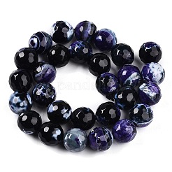 Dyed Natural Agate Beads Strands&nbsp;G-T141-01A-05