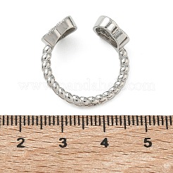 Brass Micro Pave Cubic Zirconia Cuff Open Rings&nbsp;RJEW-C163-03B-P