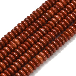 Natural Red Jasper Beads Strands&nbsp;G-L635-A39-4x2mm
