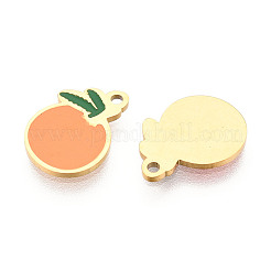 304 Stainless Steel Enamel Charms&nbsp;STAS-T065-46G