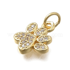 Brass Micro Pave Cubic Zirconia Charms&nbsp;KK-D431-012G