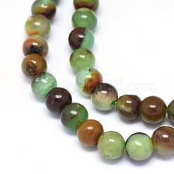 Natural Chrysoprase Beads Strands&nbsp;G-F602-13-6mm