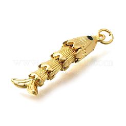 Brass Micro Pave Cubic Zirconia Pendants&nbsp;KK-R217-01G-09