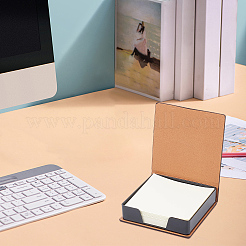 PU Leather & Plastic Memo Note Pad Holder&nbsp;AJEW-CL0003-61B