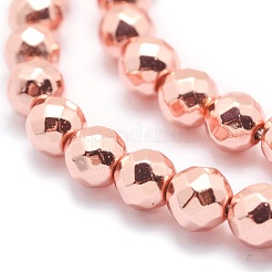 Electroplate Non-magnetic Synthetic Hematite Beads Strands&nbsp;G-L485-03C-RG