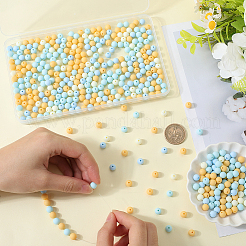 500Pcs Rubberized Style Imitated Silicone Acrylic Beads&nbsp;OACR-SP0001-33F