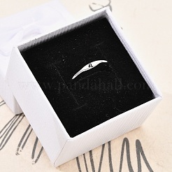 Rhodium Plated 925 Sterling Silver Adjustable Rings&nbsp;RJEW-S397-01P-07