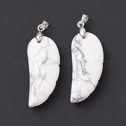 Natural Howlite Pendants&nbsp;G-I314-01P-09