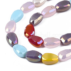 Electroplate Opaque Glass Beads Strands&nbsp;EGLA-S174-29