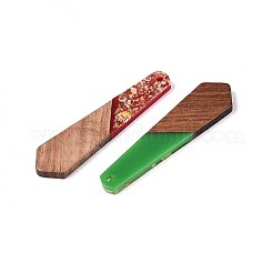 Opaque Resin and Walnut Wood Pendants&nbsp;RESI-T060-08A