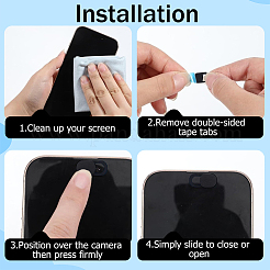 50Pcs ABS Plastic Self-Adhesive Webcam Covers&nbsp;FIND-PS0001-03