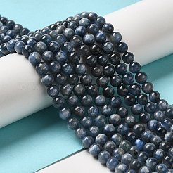 Natural Kyanite/Cyanite/Disthene Round Beads Strands&nbsp;G-O017-6mm-04C
