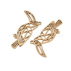 Hollow 201 Stainless Steel Pendants&nbsp;STAS-B135-14G