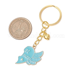 2Pcs Alloy Enamel Charm Keychains&nbsp;KEYC-JKC01090