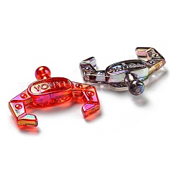 Transparent UV Plating Acrylic Beads&nbsp;OACR-H022-07