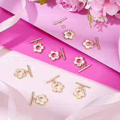 10Pcs Brass Micro Pave Clear Cubic Zirconia Toggle Clasps&nbsp;KK-BBC0025-28