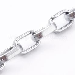 Opaque Spray Painted Acrylic   Linking Cable Chains&nbsp;AJEW-JB00913-02