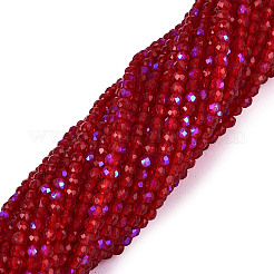 Electroplate Transparent Glass Beads Strands&nbsp;LS-EGLA-N028-01A-B01