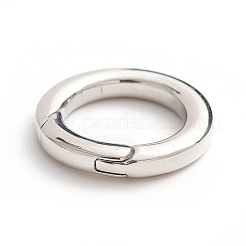 Non-Tarnish 304 Stainless Steel Spring Gate Rings&nbsp;X-STAS-I133-14C