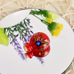 Handmade Lampwork Perfume Bottle Pendants&nbsp;LAMP-TADJ0001-05C