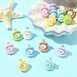 16Pcs 8 Colors Opaque Resin Pendants&nbsp;RESI-FS0002-02