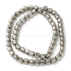 Electroplated Natural Lava Rock Beads Strands&nbsp;G-L606-B02-01A
