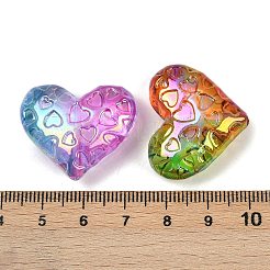 UV Plating Transparent Acrylic Beads&nbsp;MACR-L007-05B