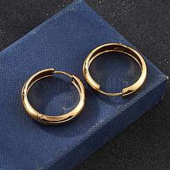 201 Stainless Steel Hoop Earrings&nbsp;EJEW-P304-15A-G