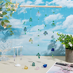 Transparent Glass Bead Caps&nbsp;GLAA-NB0001-78