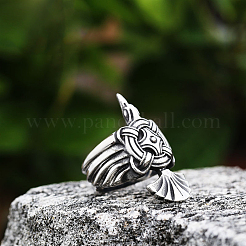 Retro 304 Stainless Steel Finger Rings&nbsp;FS-WG0E659-04