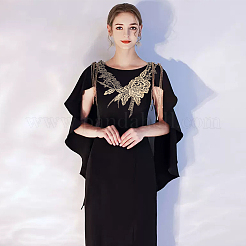 4 Style Flower Pattern Polyester Computerized Embroidered Appliques&nbsp;DIY-FG0003-95