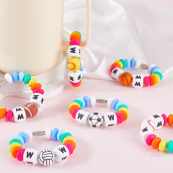 6Pcs Silicone Cup Charms&nbsp;HJEW-SC00121