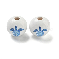 Natural Wood European Beads&nbsp;WOOD-S059-01K