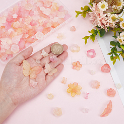 6 Sets Plating Acrylic Beads&nbsp;FIND-GO0003-45