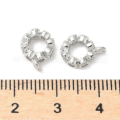 Brass Micro Pave Clear Cubic Zirconia Tube Bails&nbsp;KK-A254-02B-P