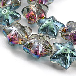 Electroplate Glass Beads Strands&nbsp;EGLA-G037-07A