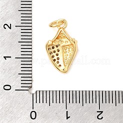 Brass Micro Pave Cubic Zirconia Pendants&nbsp;KK-A266-49D-G