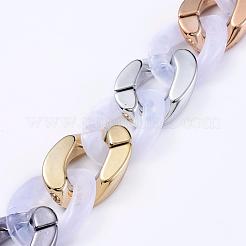 Imitation Gemstone Style Handmade Acrylic Curb Chains&nbsp;AJEW-JB00536-01
