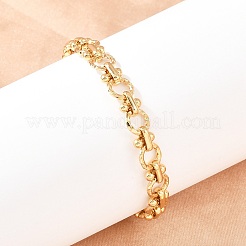 304 Stainless Steel Link Chain Bracelets for Women&nbsp;BJEW-H207-01C-G