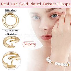 50Pcs Brass Open Jump Rings&nbsp;KK-BBC0027-90A