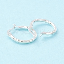 925 Sterling Silver Hoop Earrings&nbsp;STER-P047-13B-S